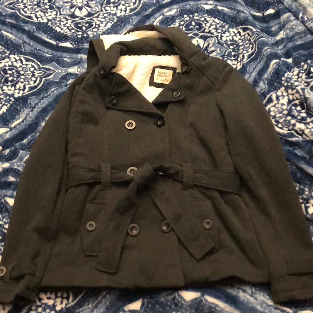 Juniors peacoat with Hoodie